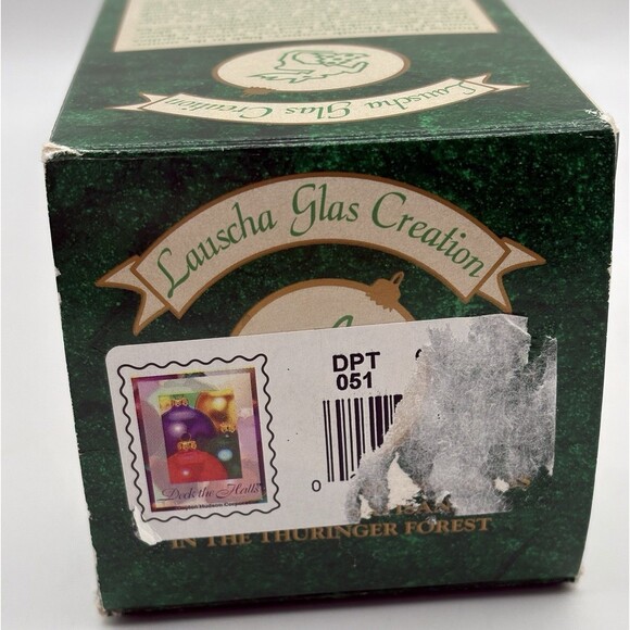 Vtg Lauscha Glas Creation PINK Blown Glass Tree Topper GLITTER FLORAL 11” German - Picture 13 of 13